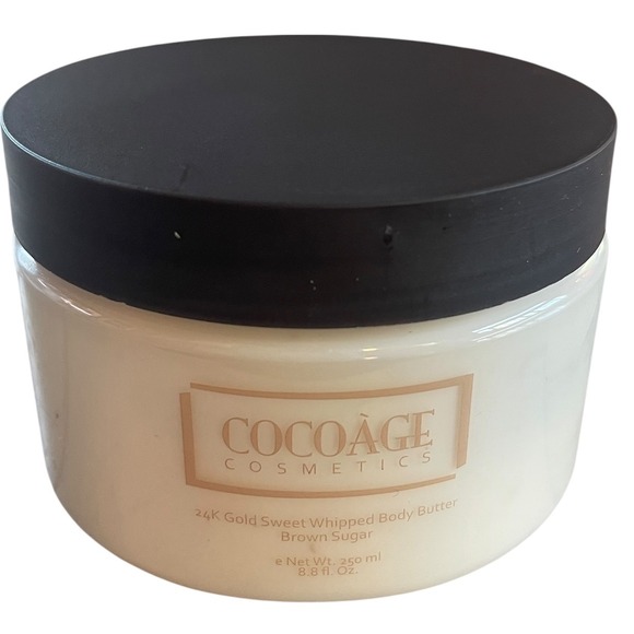 Cocoage Cosmetics 24K Gold Sweet Whipped Body Butter Brown Sugar 8.8 fl oz - Picture 1 of 4
